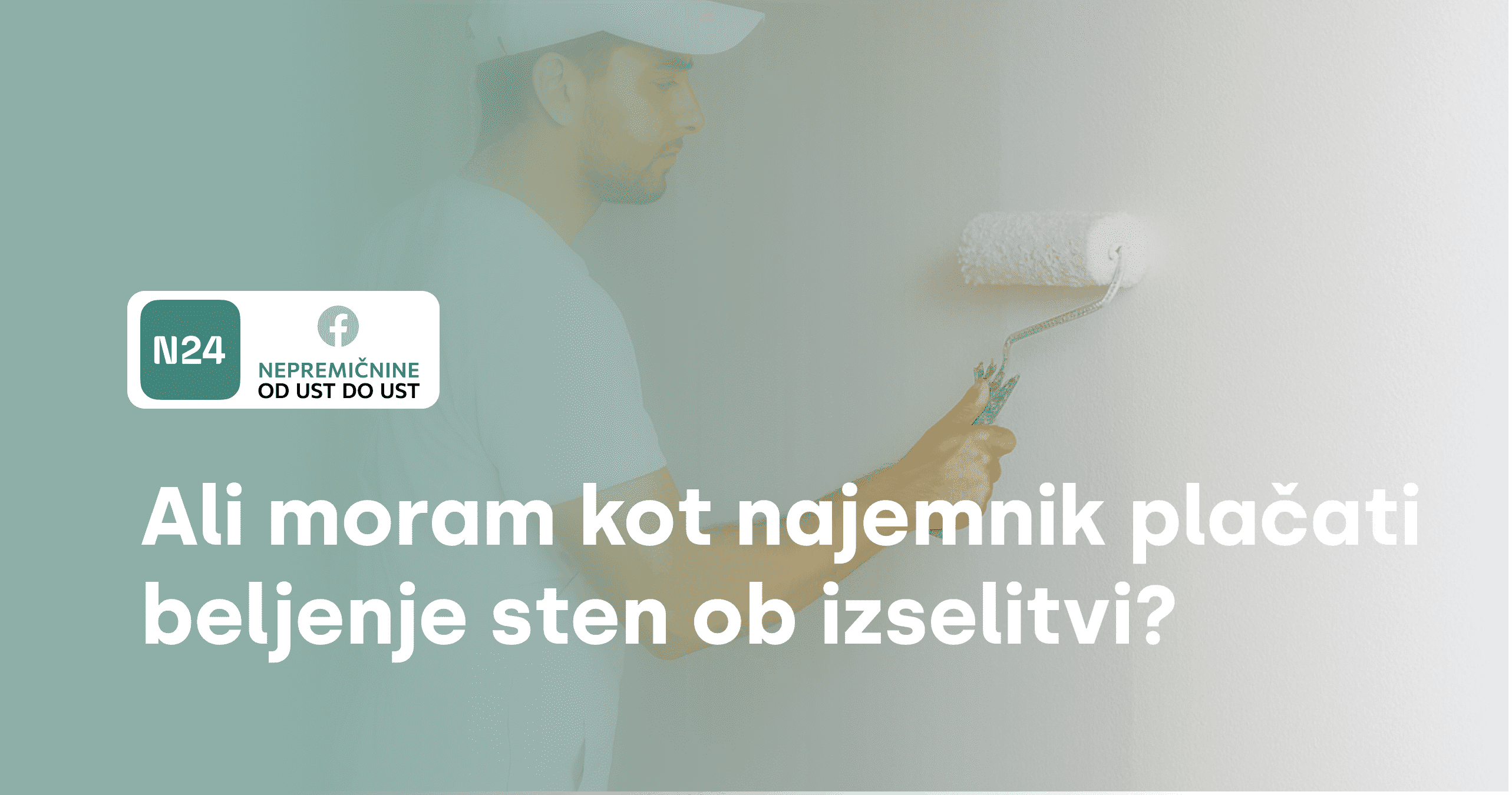 Ali moram kot najemnik plačati beljenje sten ob izselitvi?