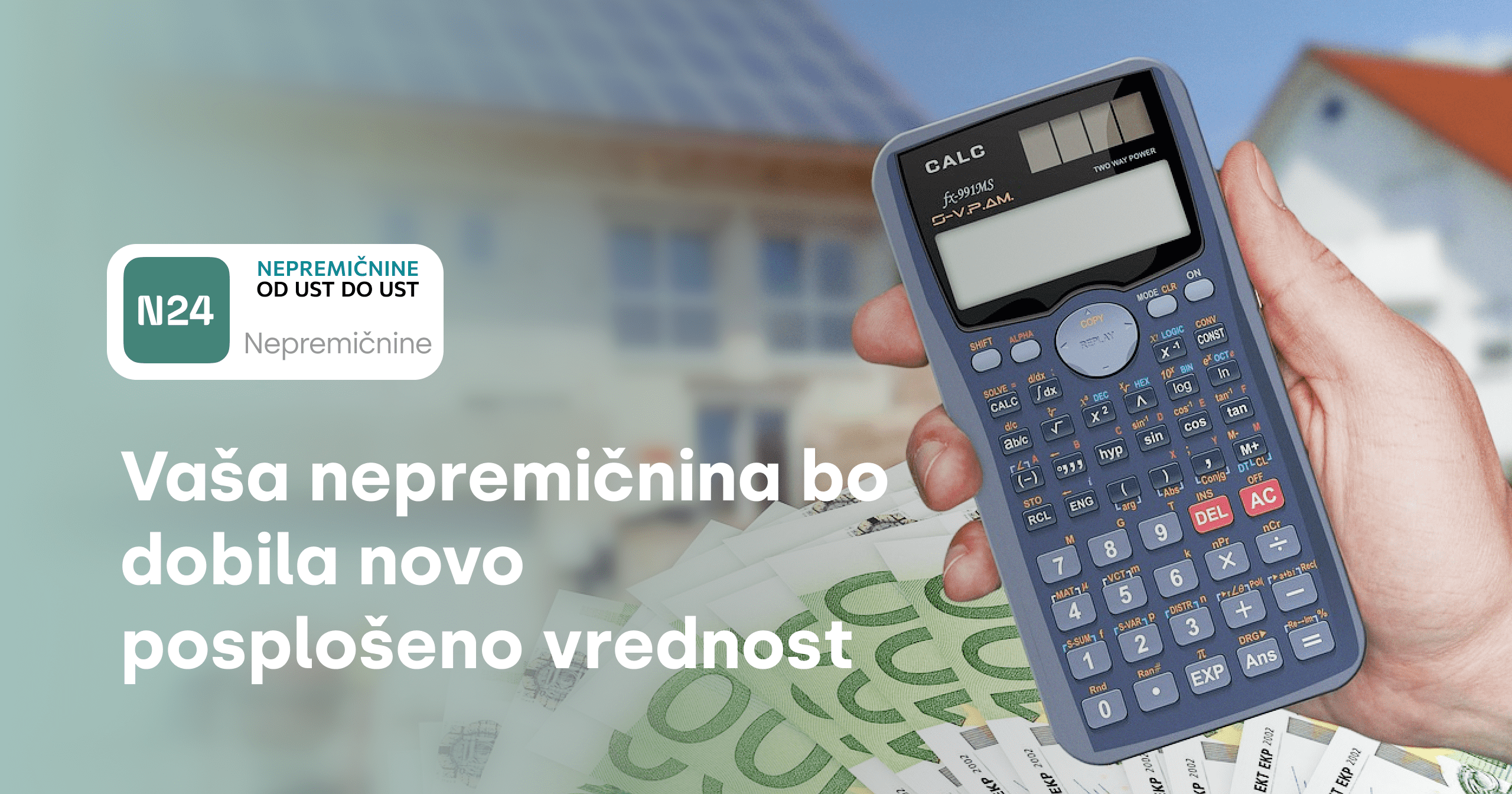 Vaša nepremičnina bo dobila novo posplošeno vrednost